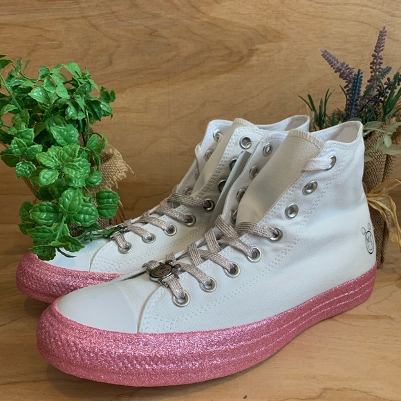 NEW Converse Miley Cyrus All Star Glitter Hi - Picture 2 of 8